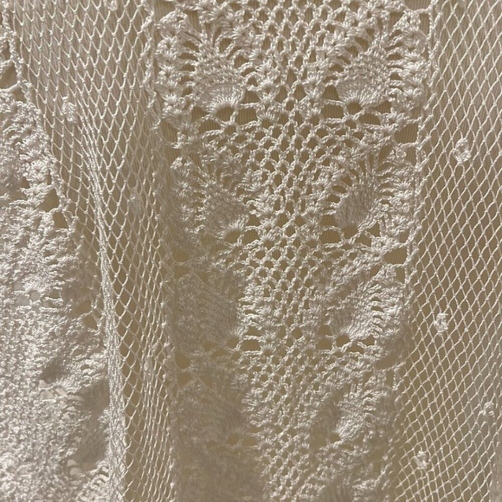 Hand-crocheted lace cotton, Vest, amazing pattern entirely handmade - Picture 8 of 11